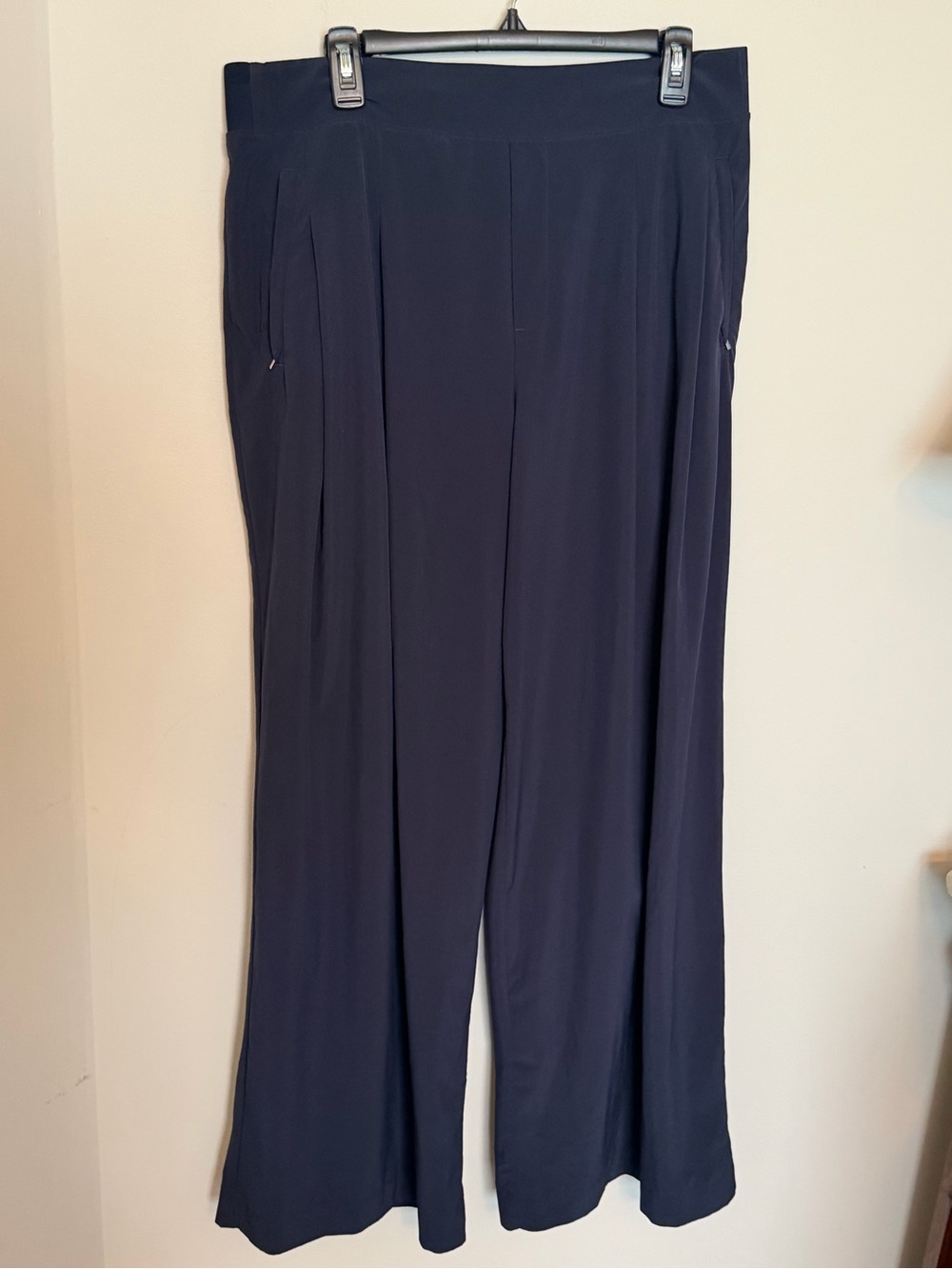 336. Athleta Womens Brooklyn Heights High Rise Pleated Wide Leg Pants Size 16T